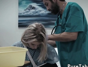 Pussyfucked teen takes doctors dick
