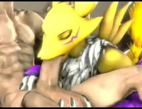 3d renamon compilation with sounds by thehentaihard69