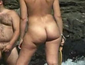 Nudist beach girl - hairy nudist
