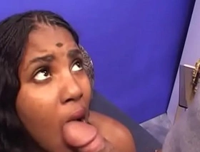 Big ass indian honey gets twat pounded by big white dick on couch