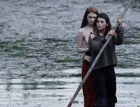 Lesbian adventures on wooden raft brea daniels and raven