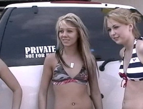 Topless carwash real girls