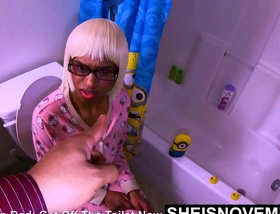 Extreme painful daddy stepdaughter bonding with dripping creampie painfulsex ebonyurination and painful arm twisting harcore doggystyle while fucking on the toilet with ridingcumshot reality taboo step famlly porn on sheisnovember