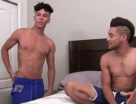 Latin boys raw threesome