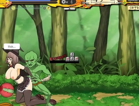 Witch girl hentai game new gameplay cute girl having sex with goblins and orks in hot sexy hentai ryona game