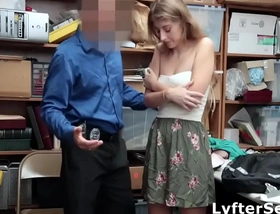 Thief teen strip searched and fucked by officer